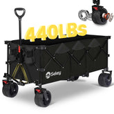 Sekey 300L / 150KG Foldable Handcart, Patented Foldable from Four Directions, with Brakes and Extra Wide Wheels